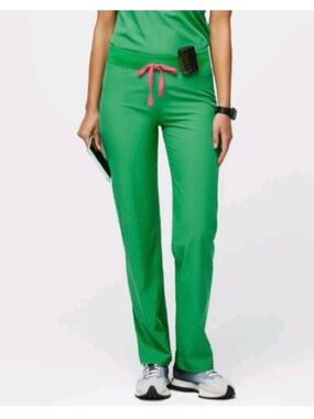 HTF Figs Safety Green Livingston Pants XL